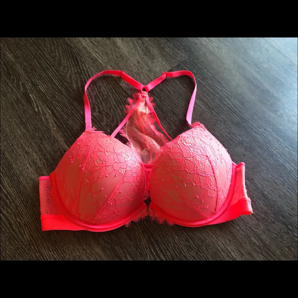 Hot Pink Eyelash Lace Victoria’s Secret Bombshell